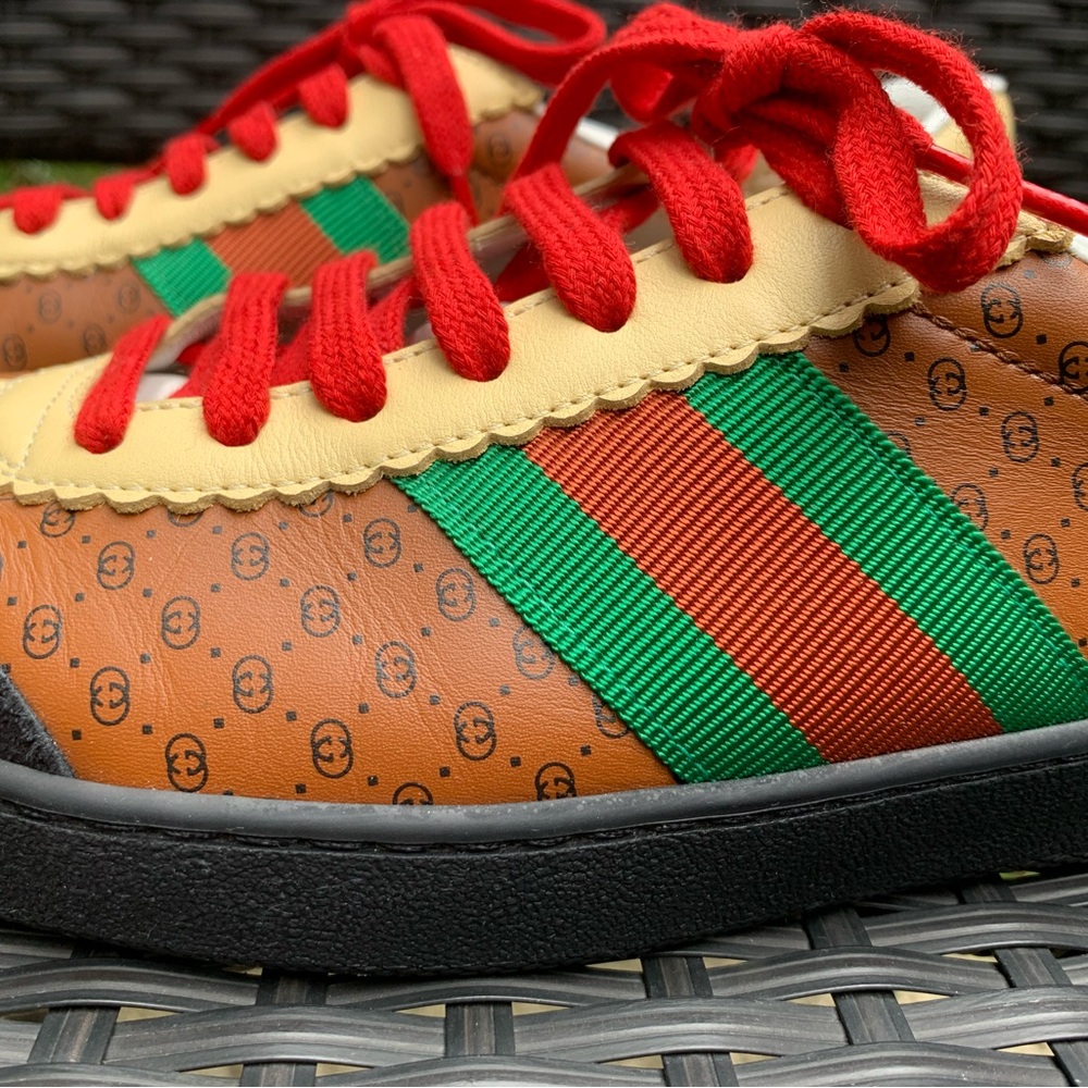 Authentic Gucci X Dapper Dan Leather Sneaker - Picture 10 of 14